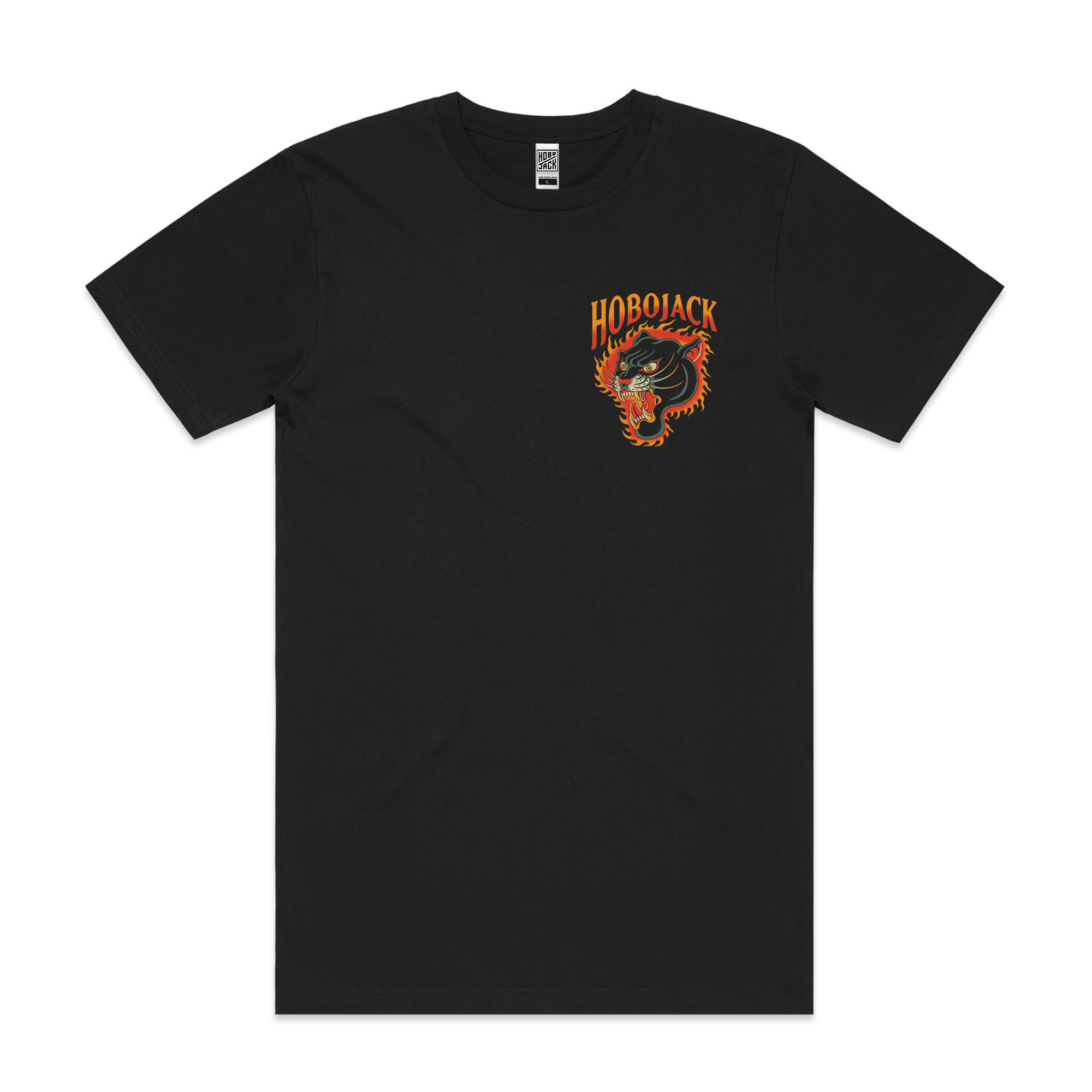 PYRO PANTHER - BLACK POCKET T-SHIRT
