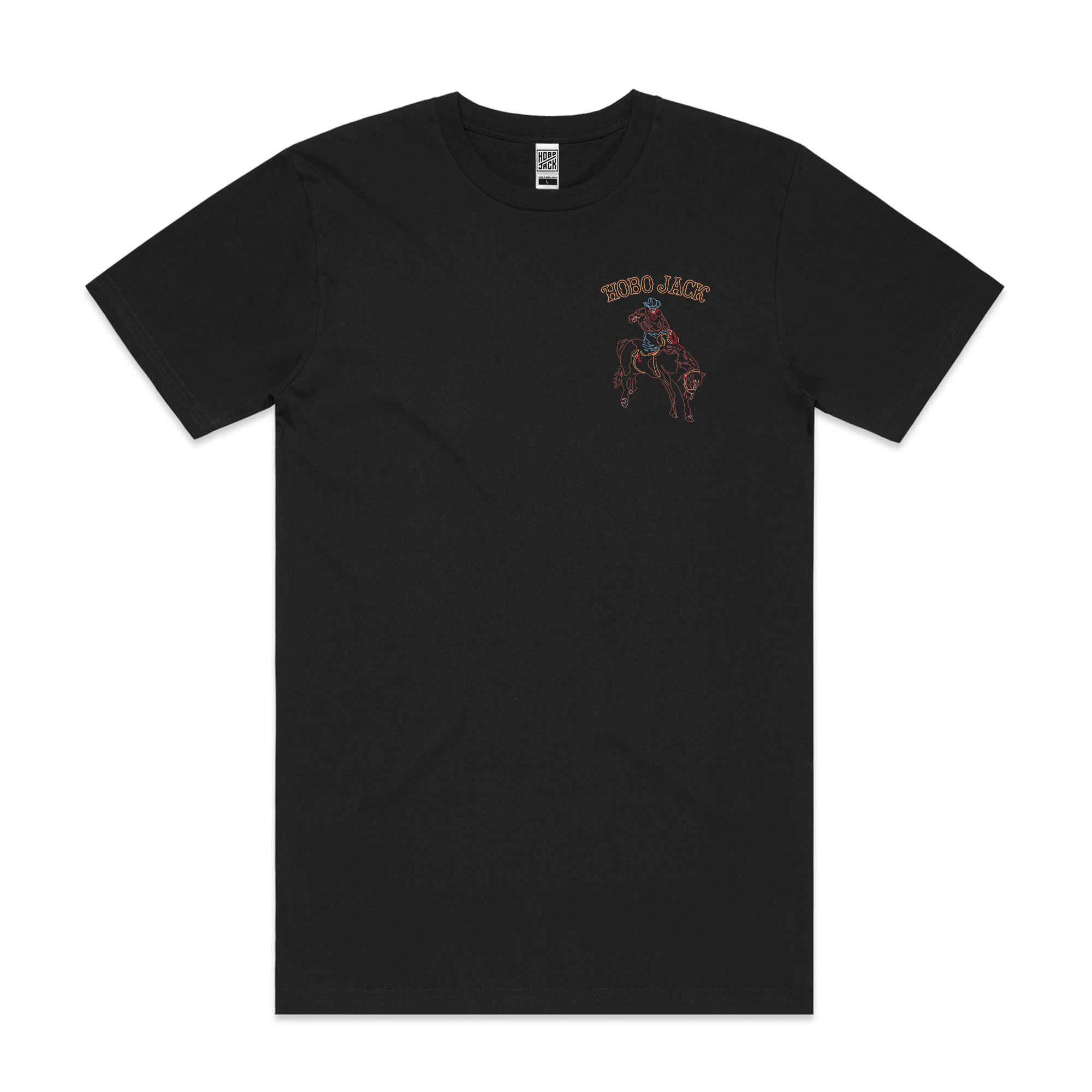 EL RODEO - BLACK POCKET T-SHIRT