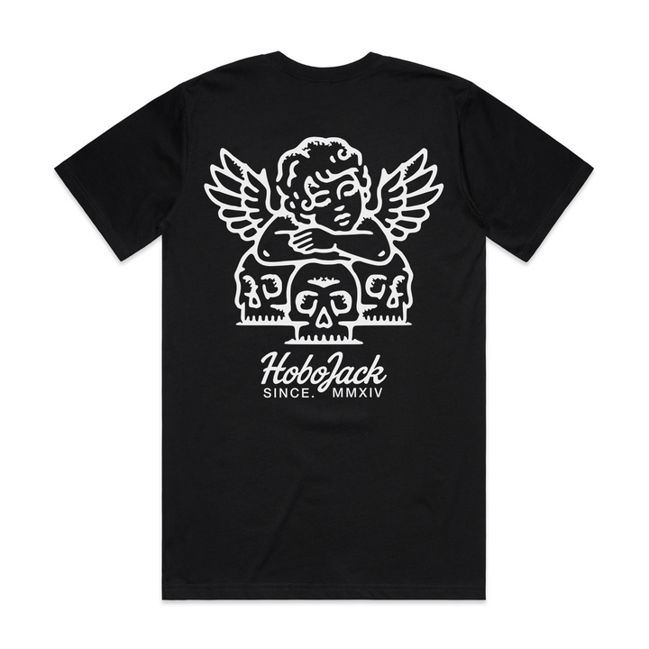 SKULL+SAINT FRONT & BACK DELUXE T-SHIRT