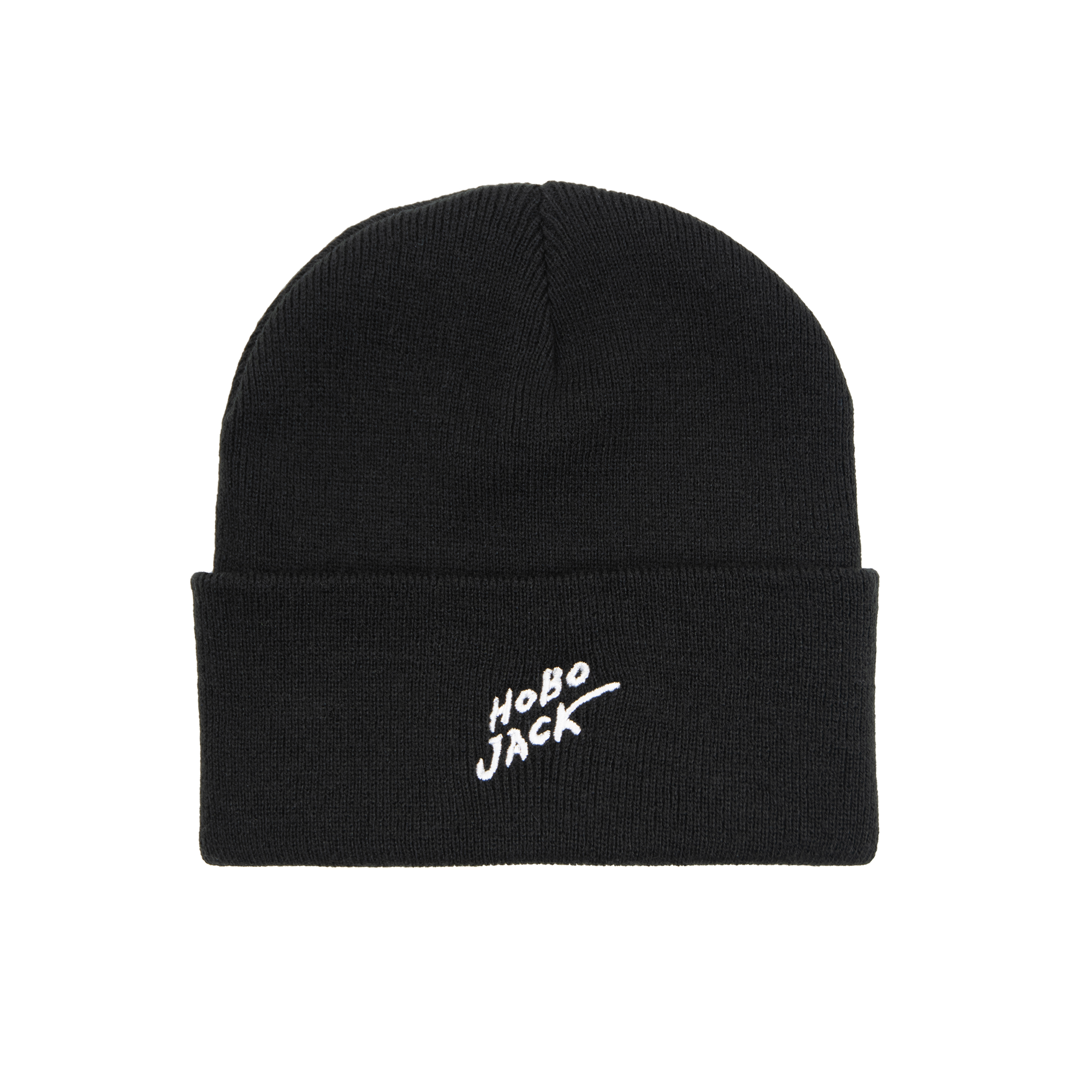 BLACK LOGO BEANIE - STAPLE-1