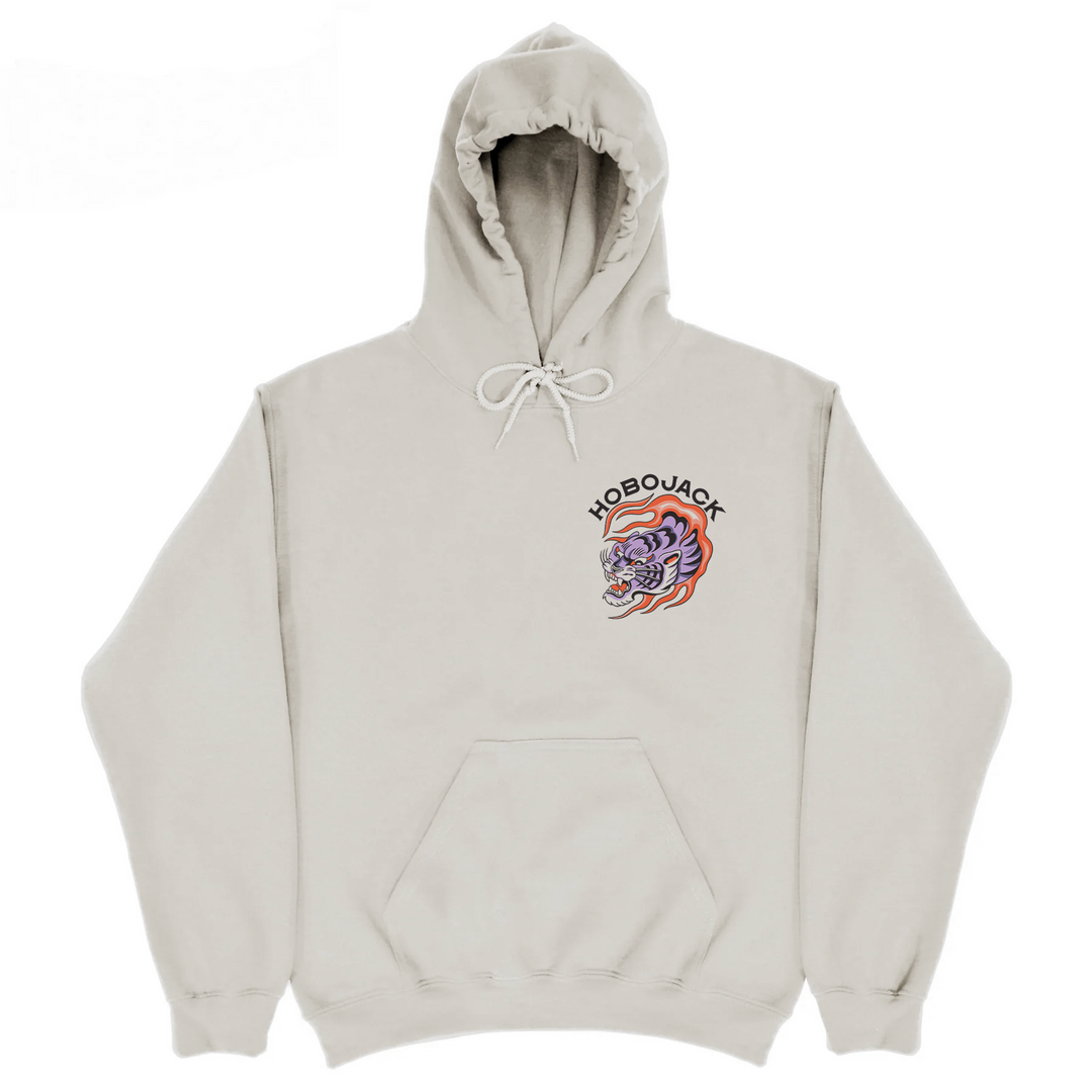 TIGER INFERNO DELUXE HOODIE - BONE