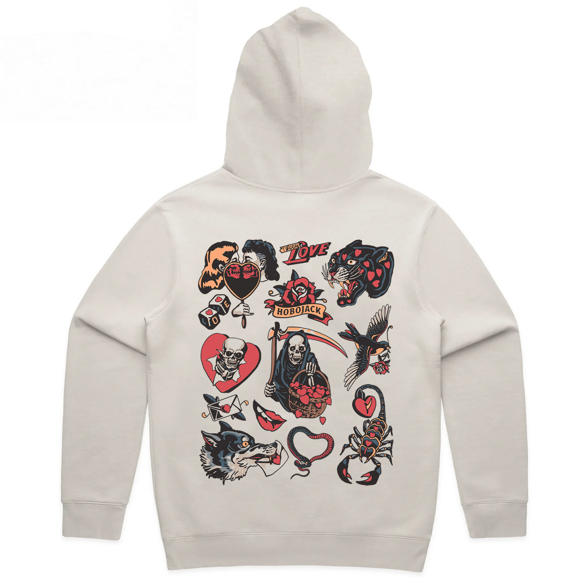 TOUGH LOVE DELUXE HOODIE - BONE