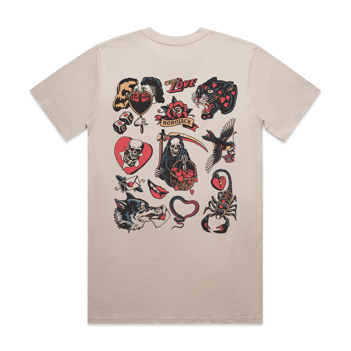 TOUGH LOVE - FRONT & BACK BONE T-SHIRT