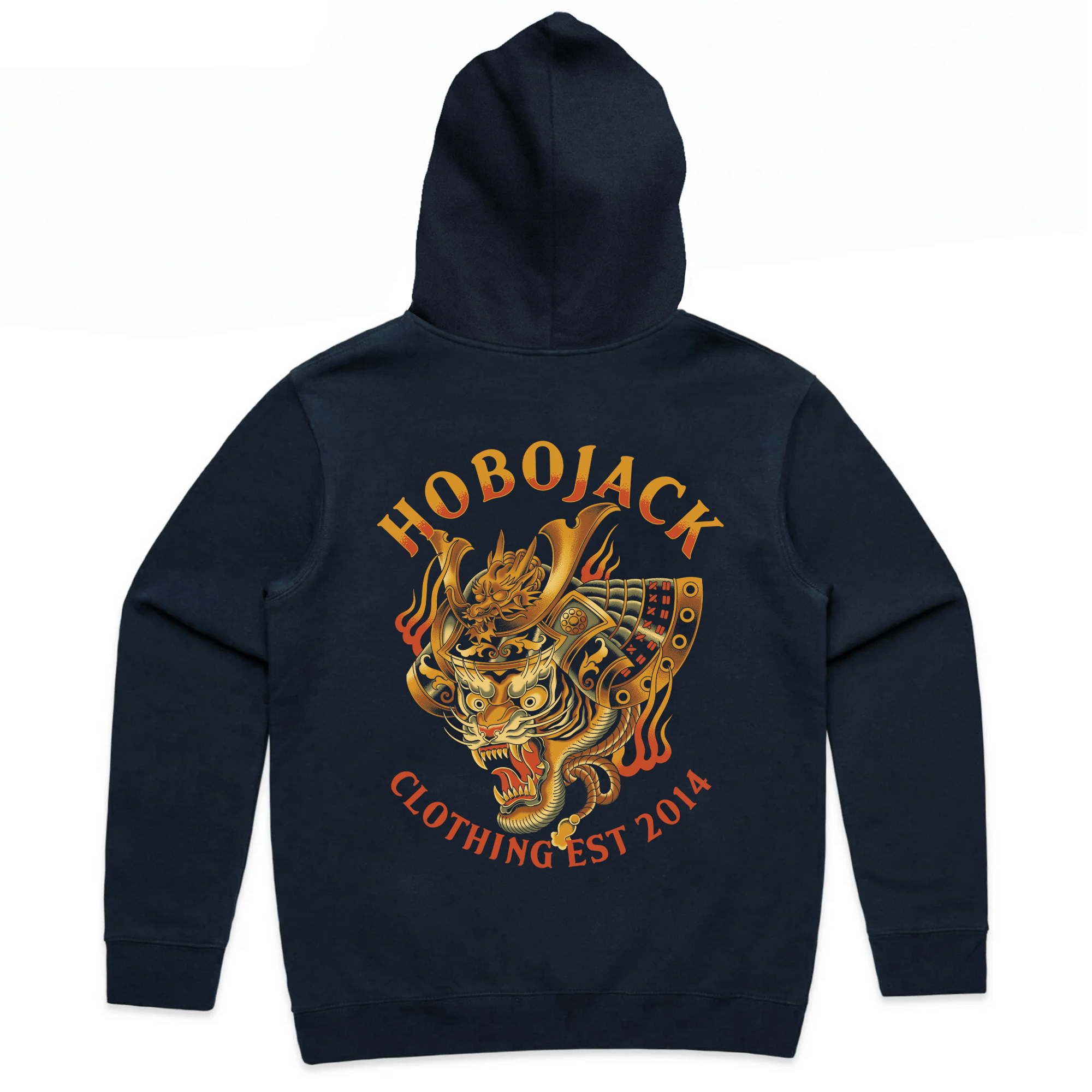 THE WAR MASK DELUXE HOODIE - NAVY