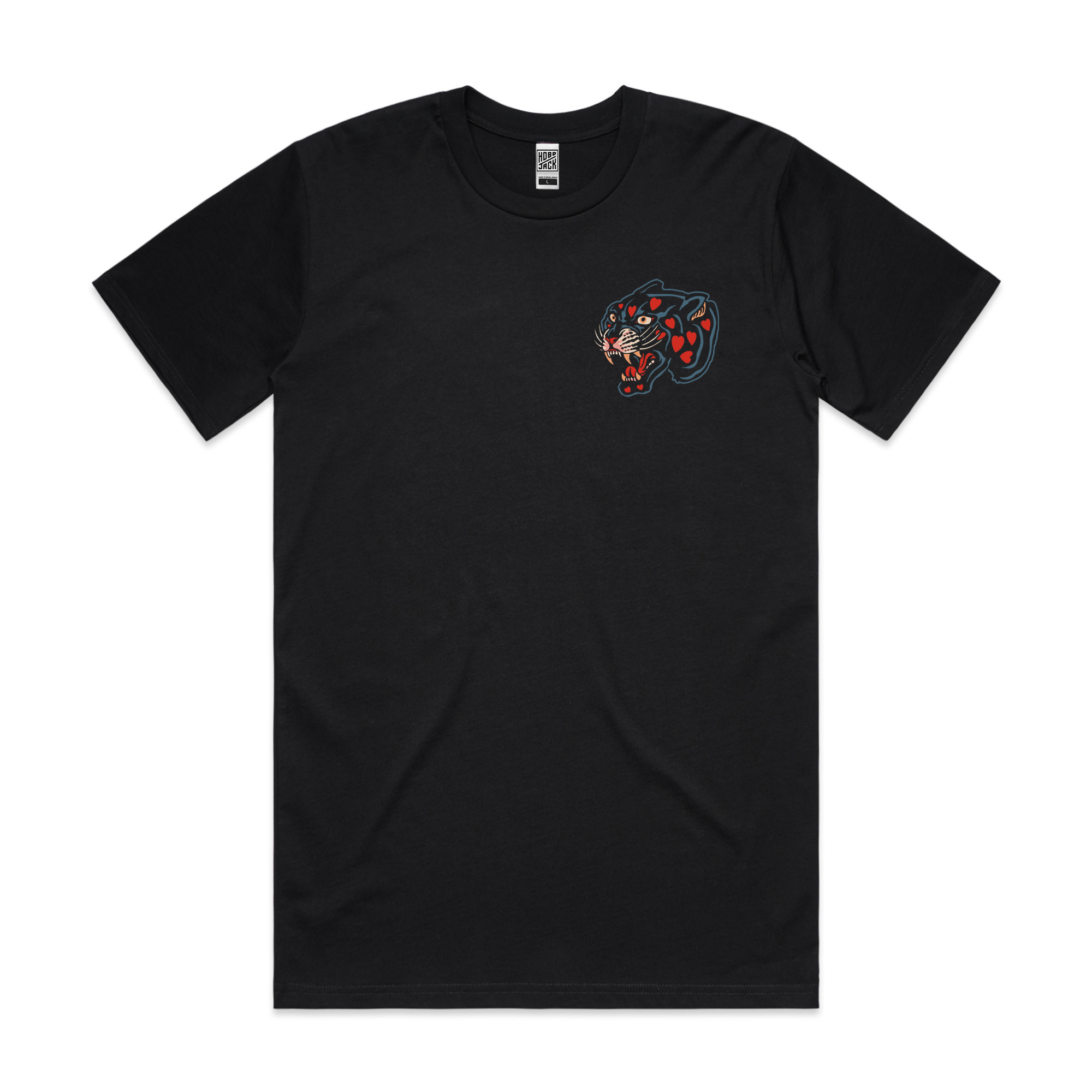 WILD HEART - BLACK POCKET T-SHIRT