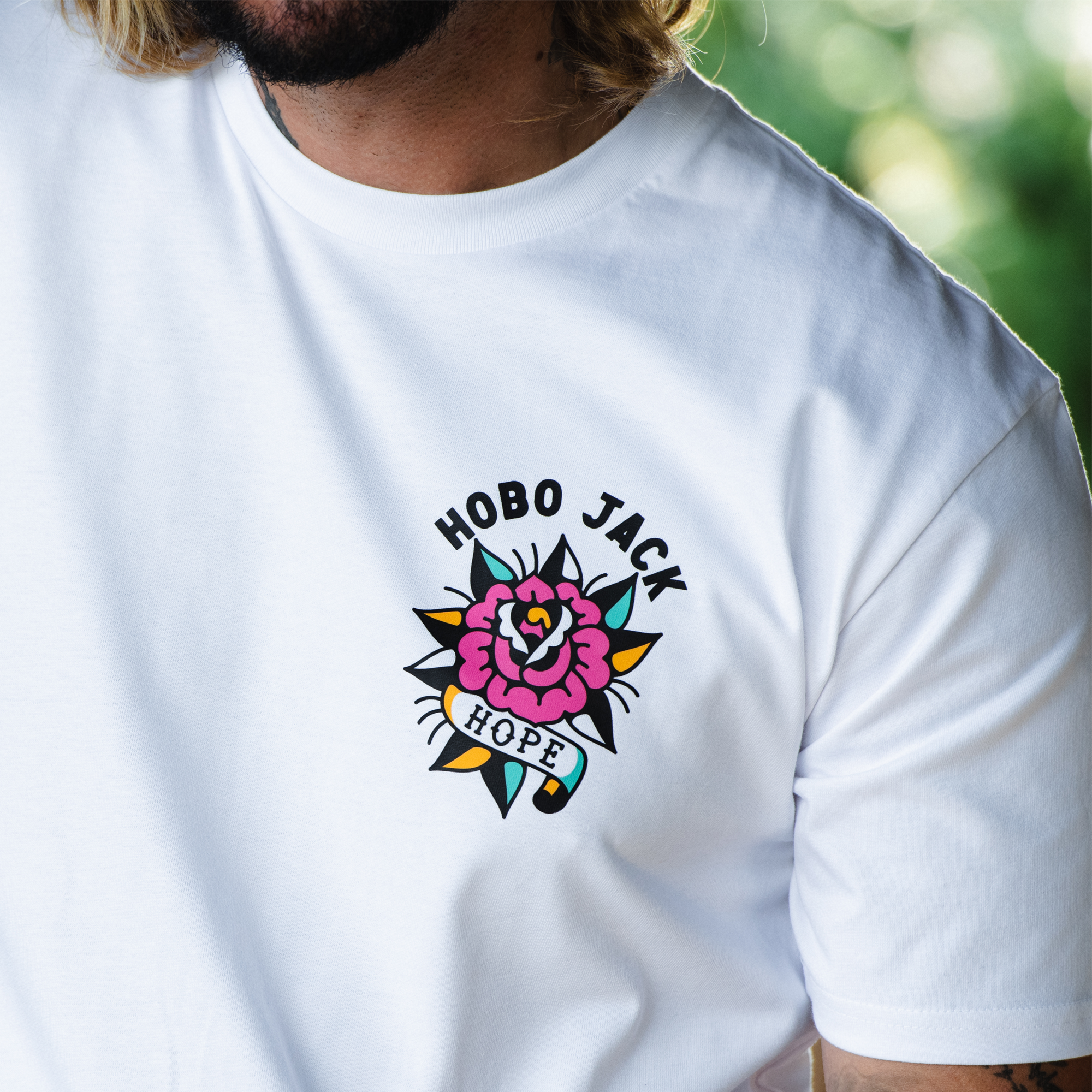 HOPE - WHITE POCKET T-SHIRT-2