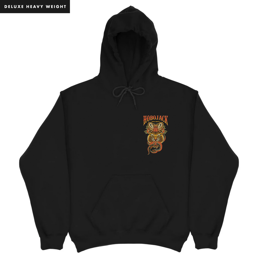 IRON KINGS - HEAVY HOODIE - BLACK