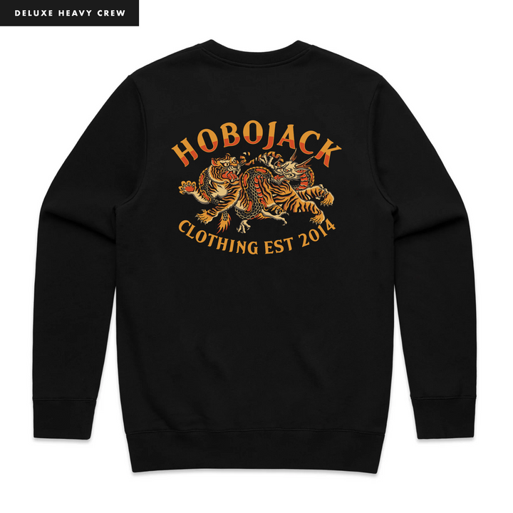 IMMORTAL FLAME BLACK SWEATSHIRT - DELUXE HEAVY
