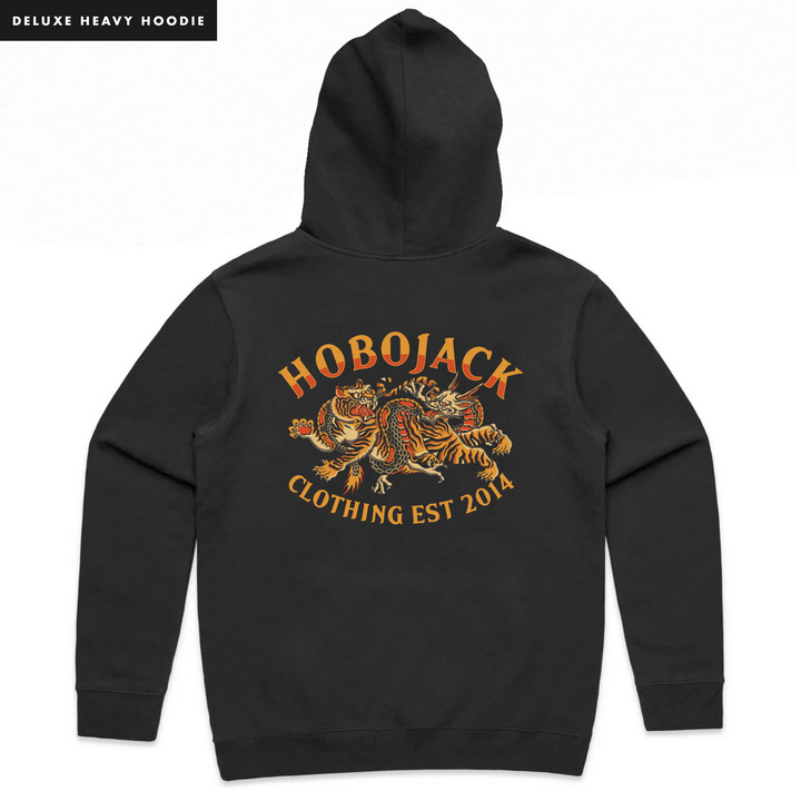 IMMORTAL FLAME - HEAVY HOODIE - COAL