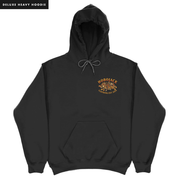 IMMORTAL FLAME - HEAVY HOODIE - COAL