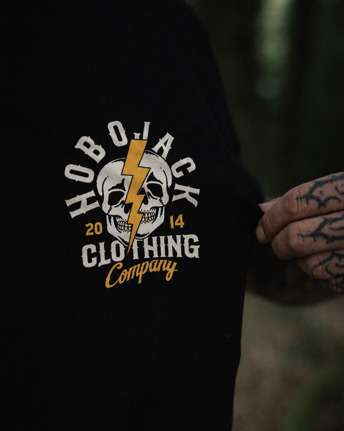 SELF DESTRUCT - BLACK POCKET T-SHIRT