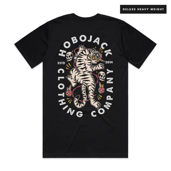 JUNGLE VOODOO - FRONT & BACK - BLACK T-SHIRT - DELUXE HEAVY