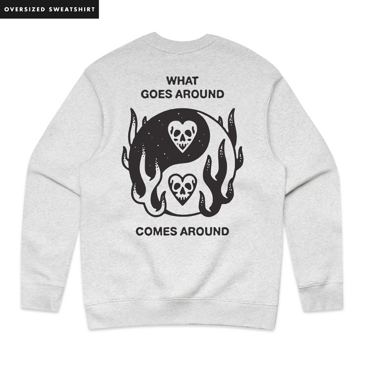 KARMA RELAX HEATHER CREW - OVERSIZED FIT