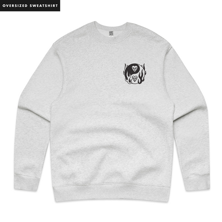 KARMA RELAX HEATHER CREW - OVERSIZED FIT