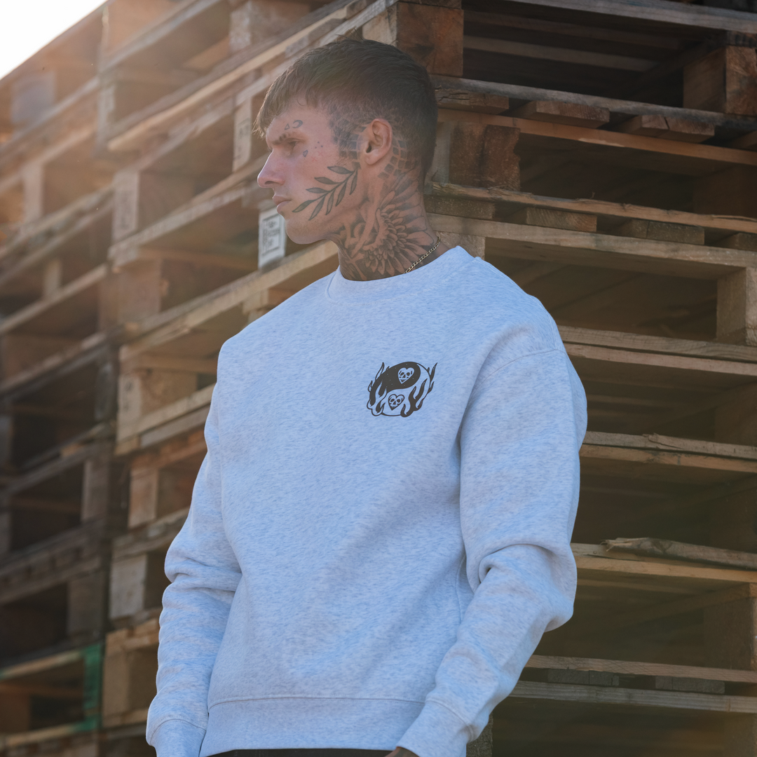 KARMA RELAX HEATHER CREW - OVERSIZED FIT