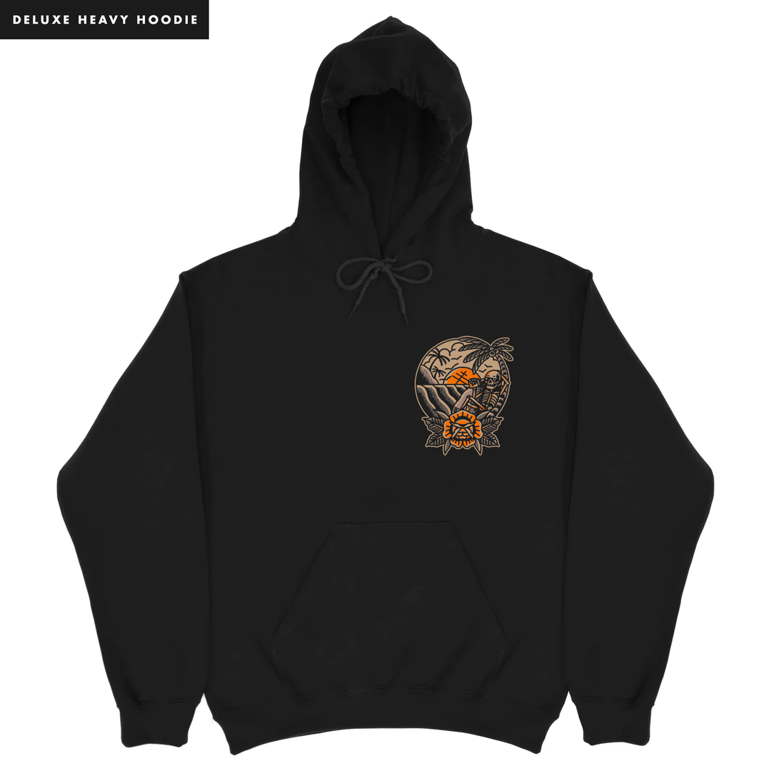 LAZY DAYS - HEAVY HOODIE - BLACK