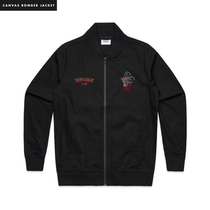 LONE BANDITS CLUB CANVAS BOMBER JACKET