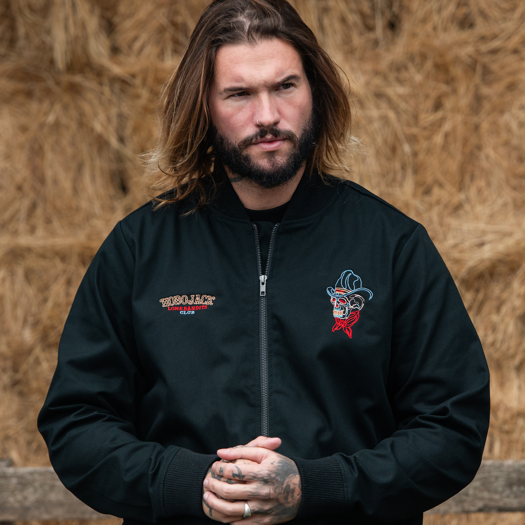 LONE BANDITS CLUB CANVAS BOMBER JACKET