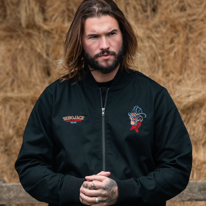 LONE BANDITS CLUB CANVAS BOMBER JACKET