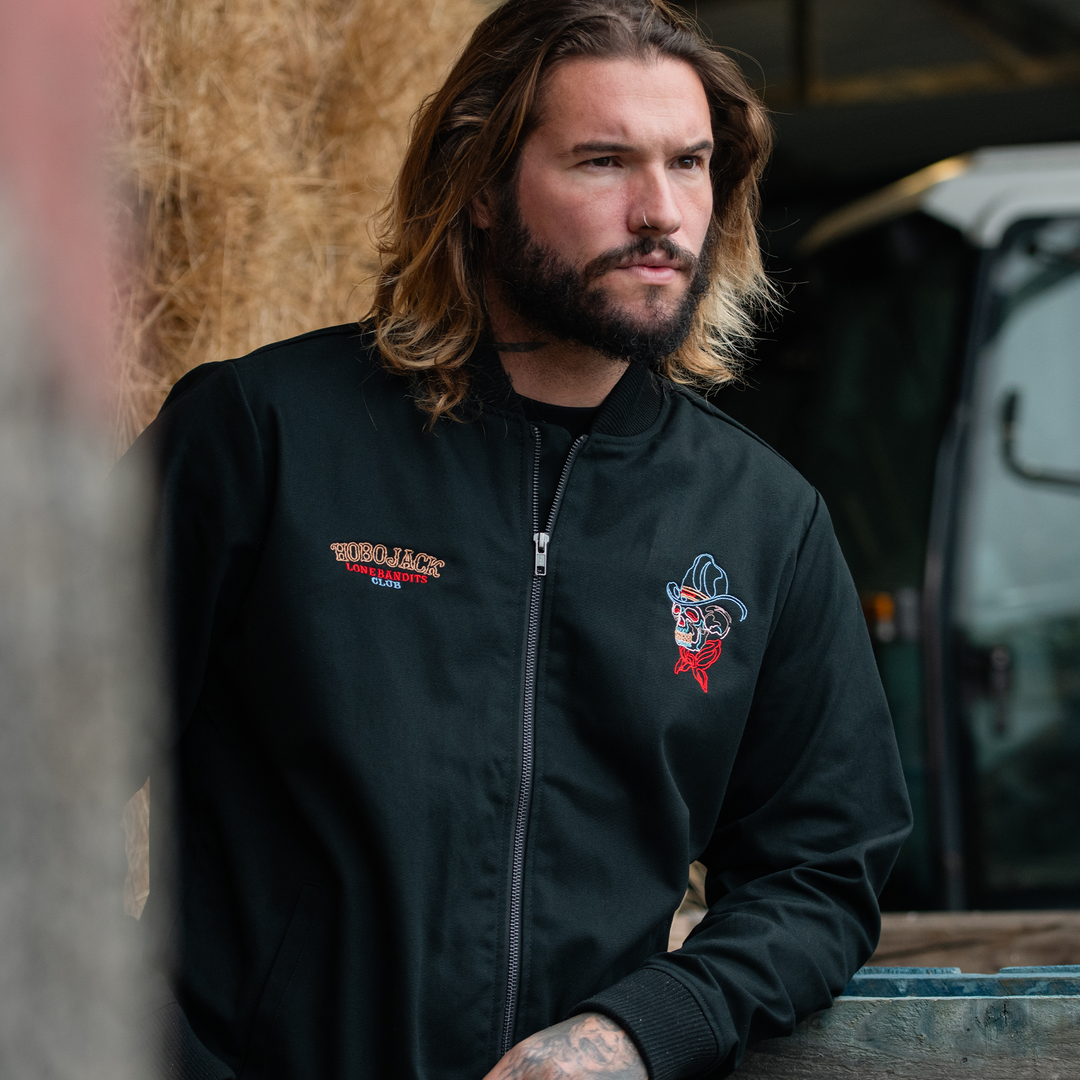 LONE BANDITS CLUB CANVAS BOMBER JACKET