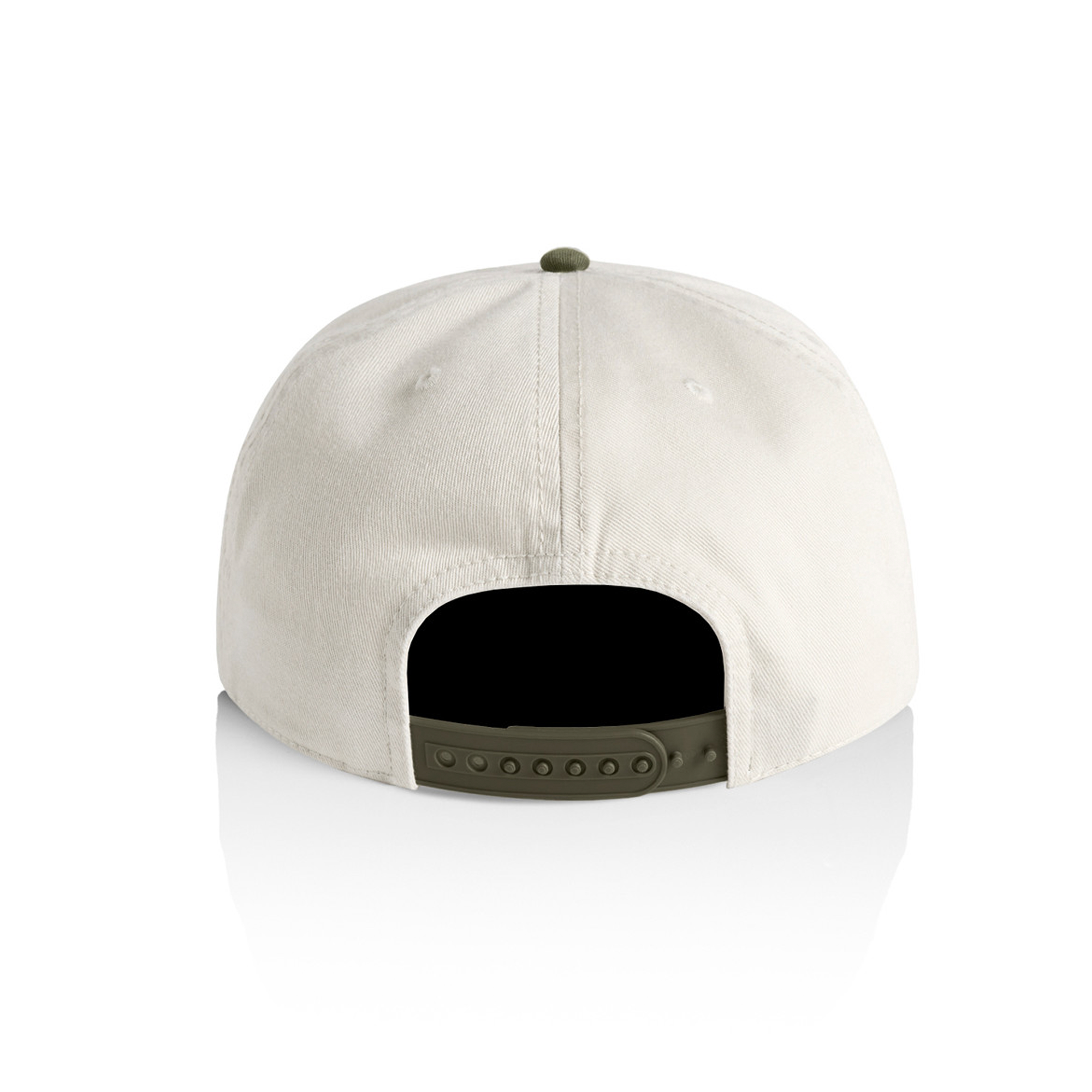 OVAL PATCH CAP - CREAM & OLIVE-3
