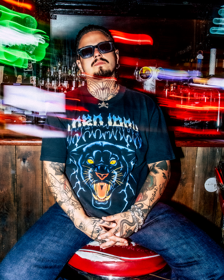 THUNDERCAT - BLACK HEAVY FADED BAND T-SHIRT