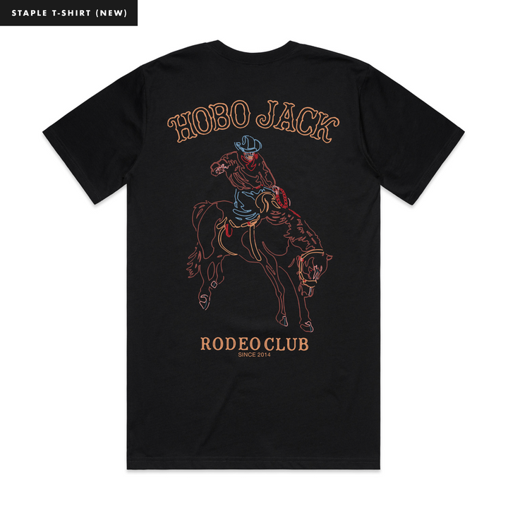 RODEO CLUB - BLACK T-SHIRT - NEW STAPLE