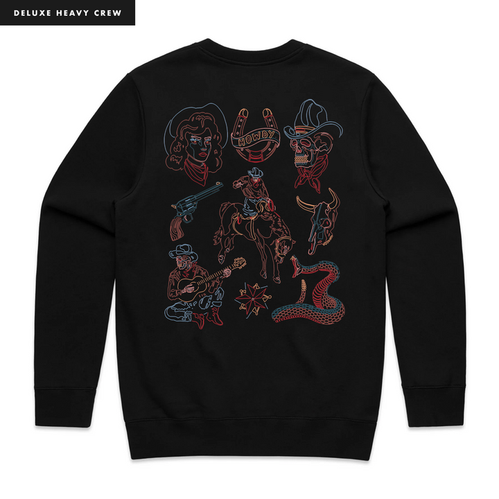 WESTERN FLASH SHEET SWEATSHIRT - DELUXE HEAVY
