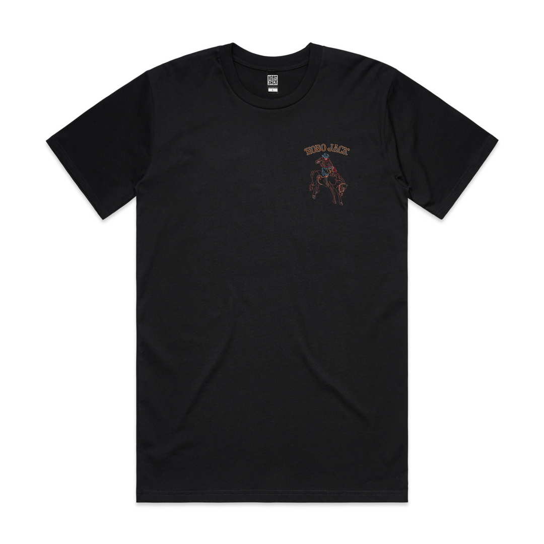RODEO CLUB - BLACK T-SHIRT - NEW STAPLE