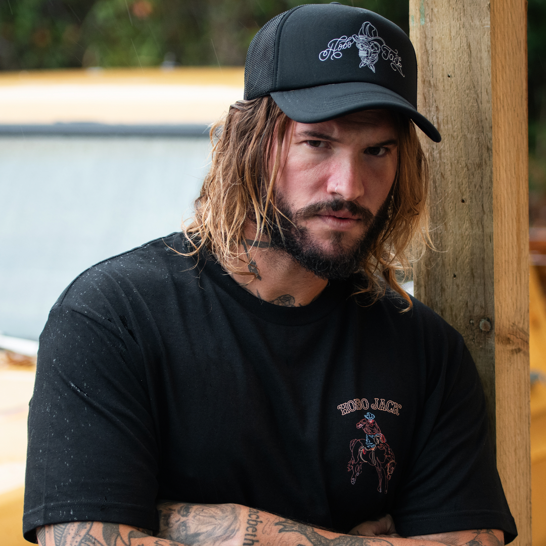 RODEO CLUB - BLACK T-SHIRT - NEW STAPLE