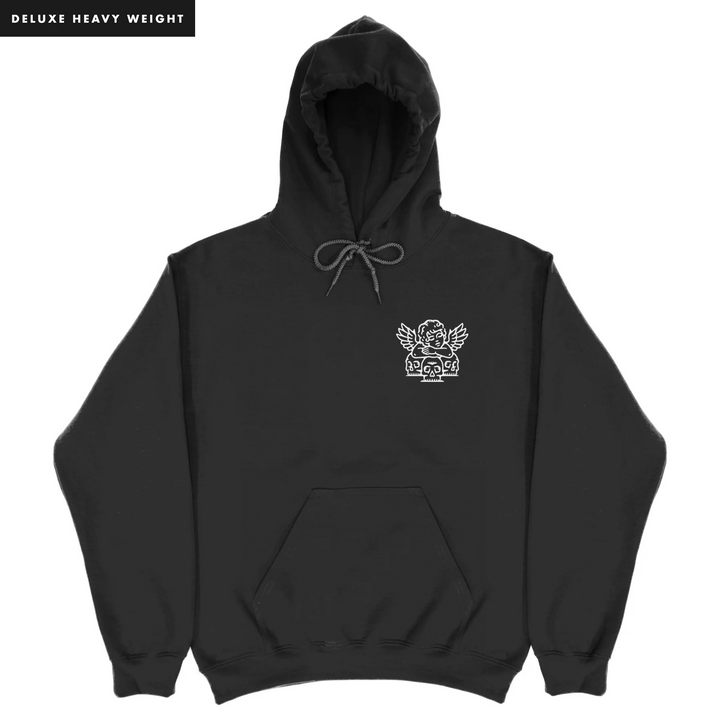 SKULL & SAINT - HEAVY HOODIE - COAL