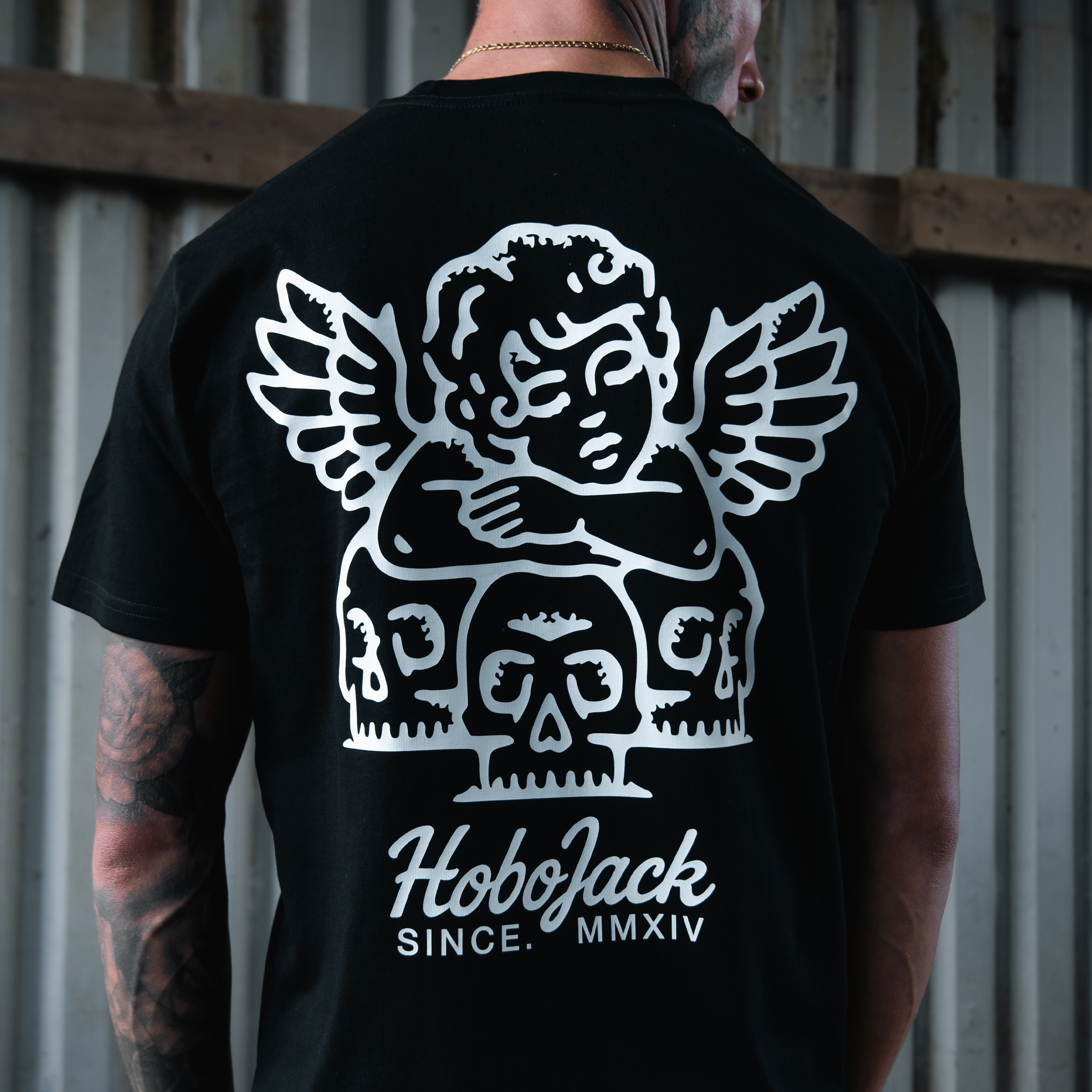 SKULL+SAINT FRONT & BACK DELUXE T-SHIRT