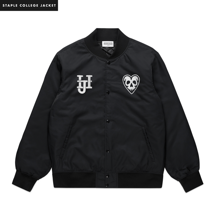 HEARTBREAK COLLEGE BOMBER JACKET - STAPLE
