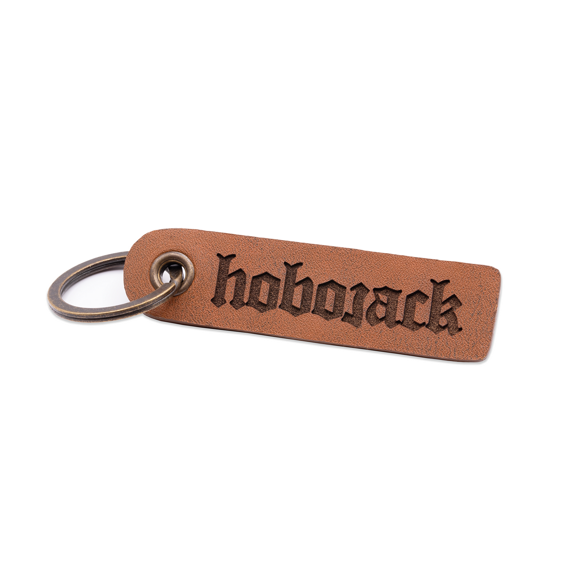 HOBOJACK KEYRING - TAN LEATHER-1
