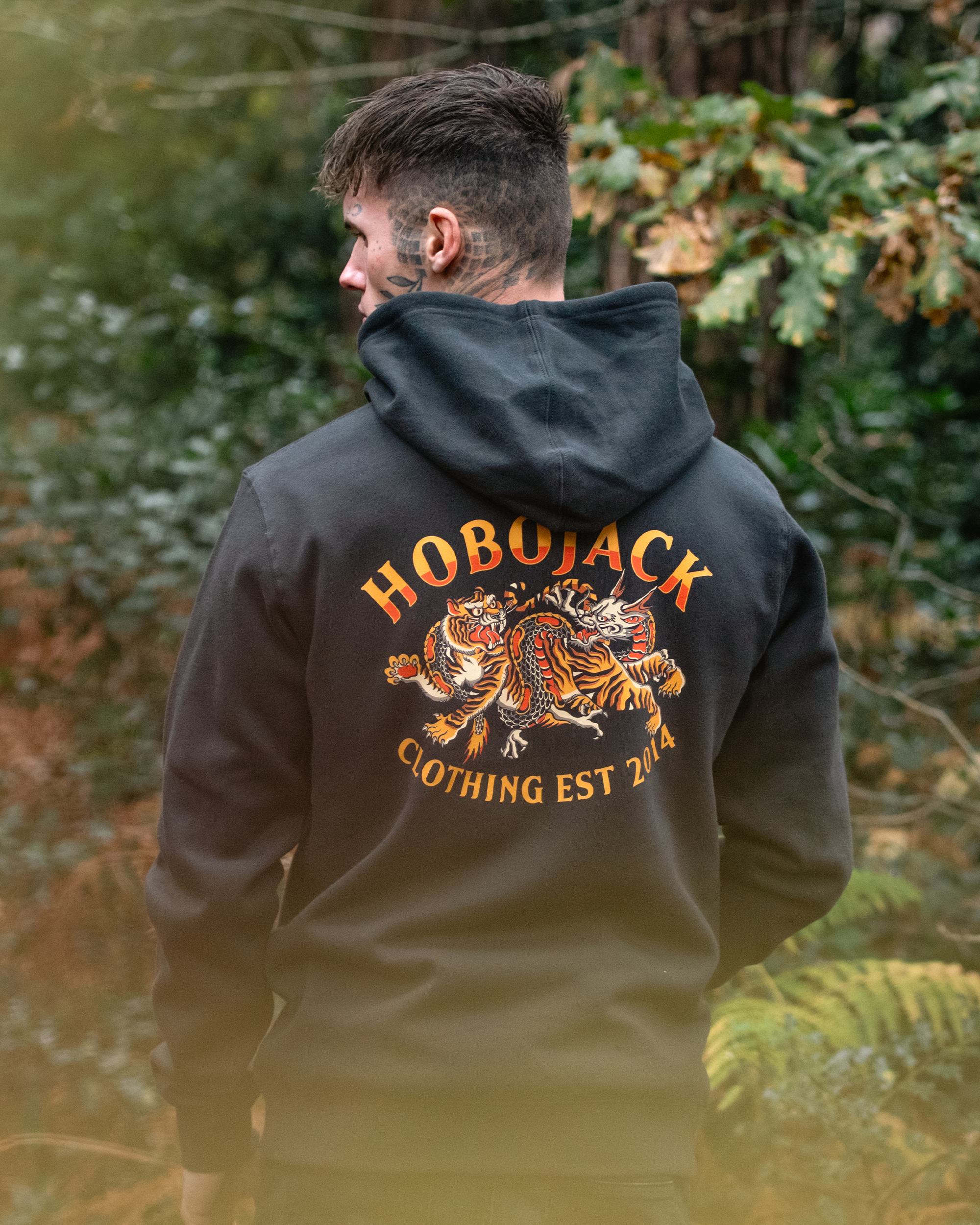 IMMORTAL FLAME DELUXE HOODIE - COAL