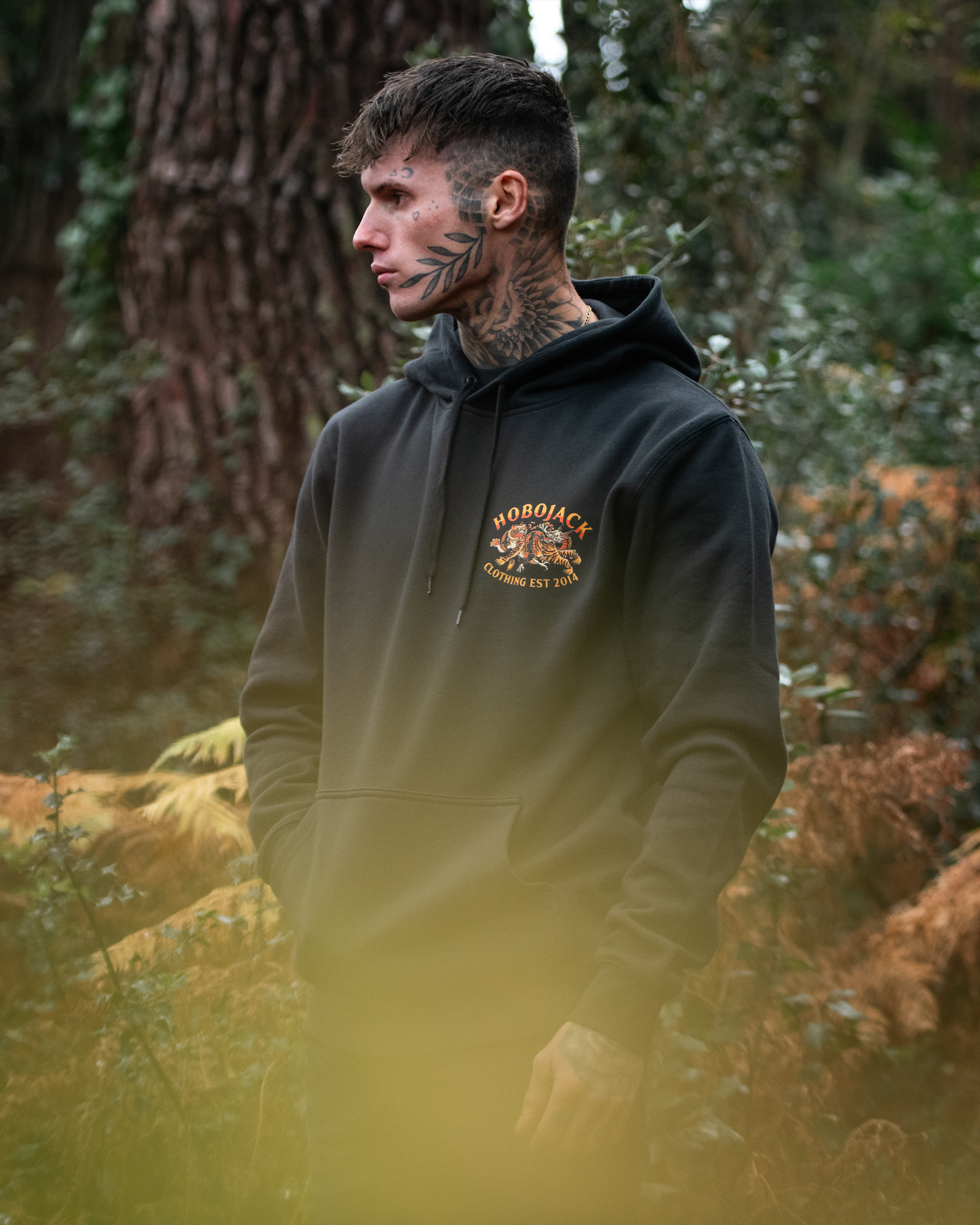 IMMORTAL FLAME DELUXE HOODIE - COAL-5