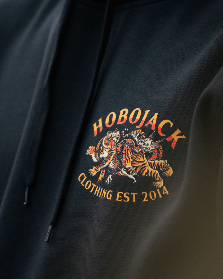 IMMORTAL FLAME - HEAVY HOODIE - COAL