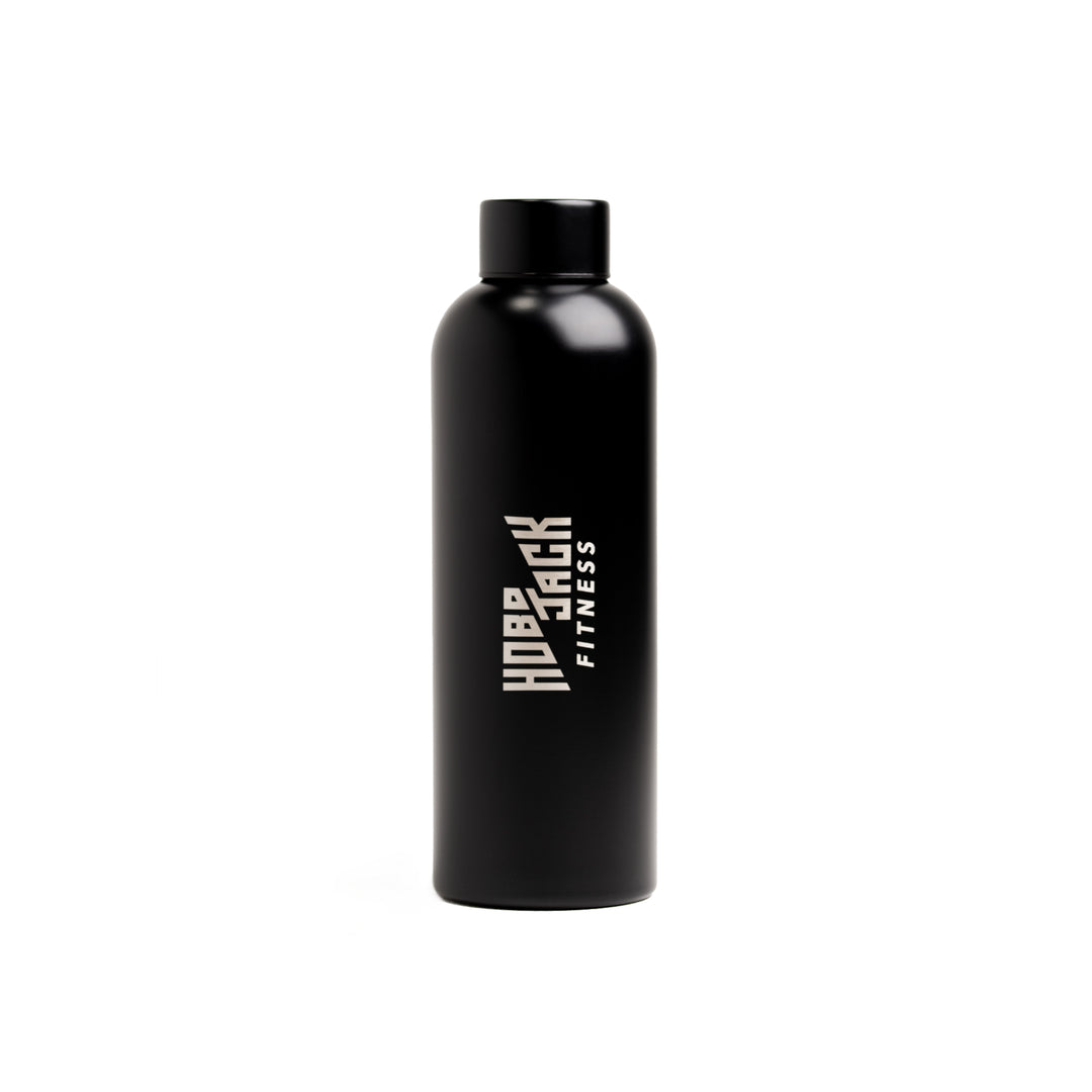 STAINLESS STEEL MATTE BLACK WATER BOTTLE