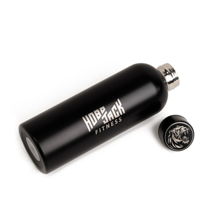 STAINLESS STEEL MATTE BLACK WATER BOTTLE