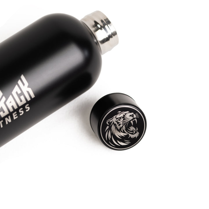 STAINLESS STEEL MATTE BLACK WATER BOTTLE